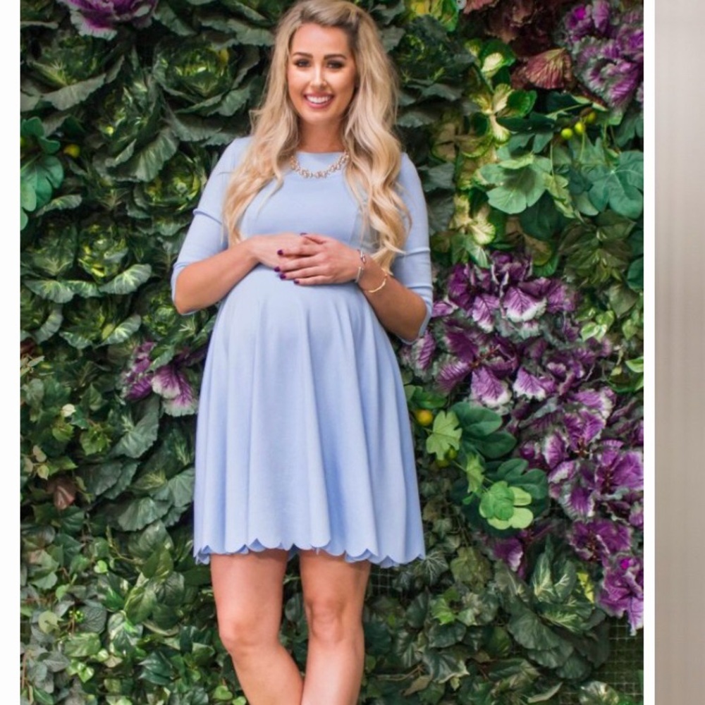 NWT beautiful Light blue maternity dress!